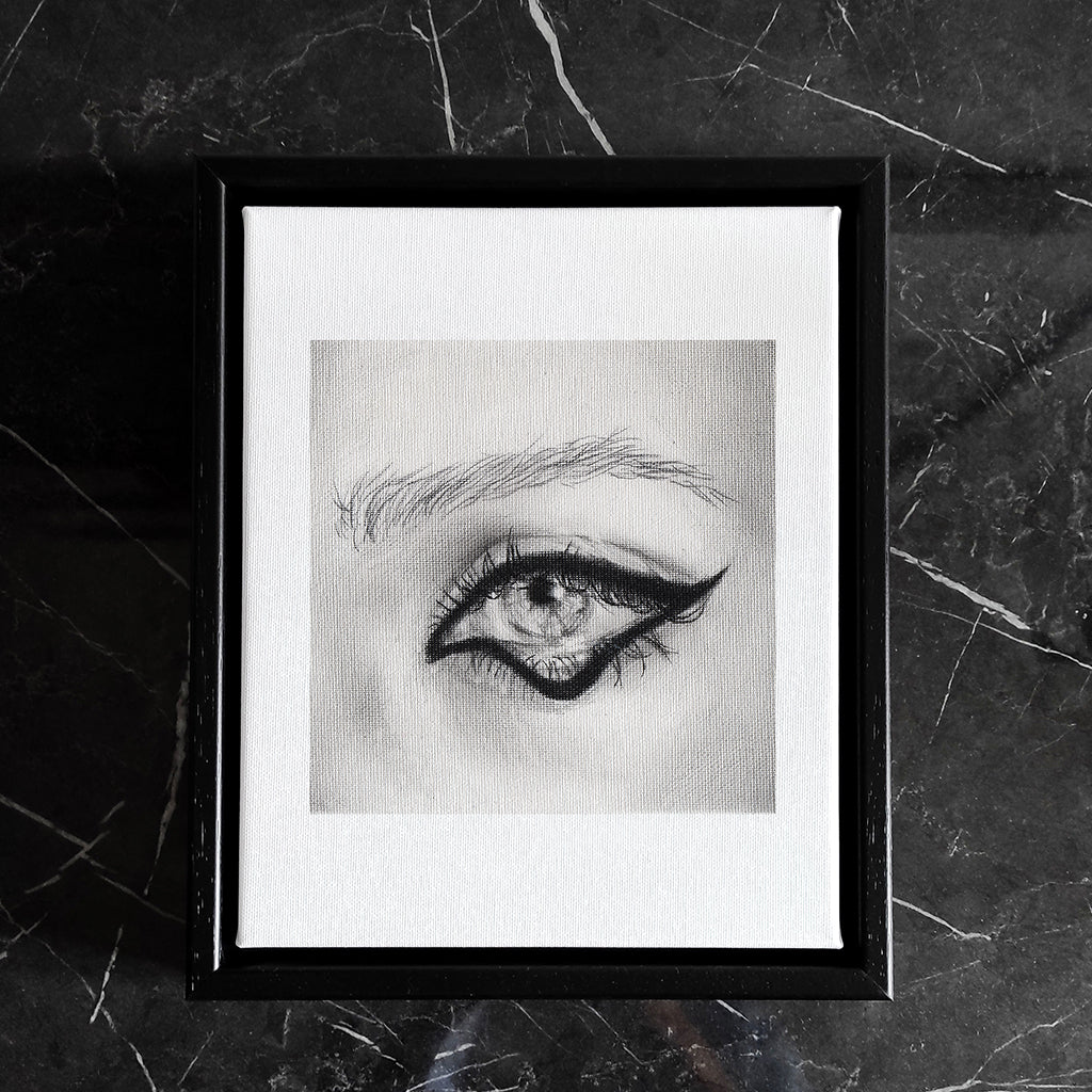 Beatutiful framed canvas art piece