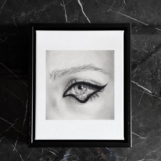 Beatutiful framed canvas art piece