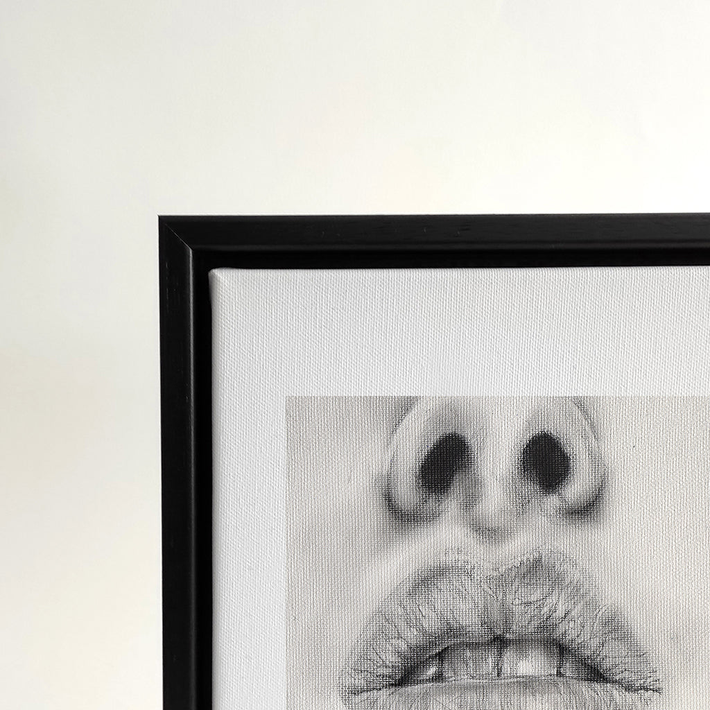 Talk to me N.001 - Framed Canvas