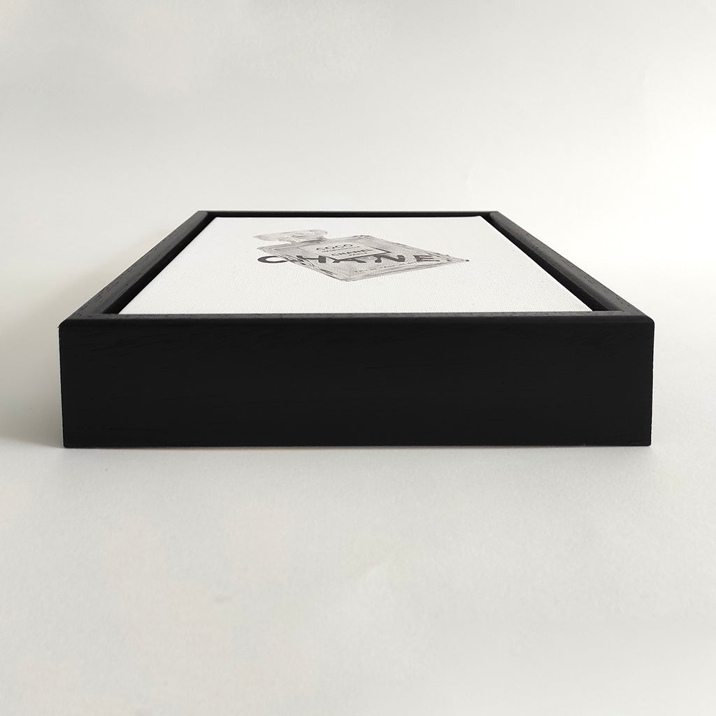 Monochrome Luxury N.001 - Framed Canvas - Veronica Colanero