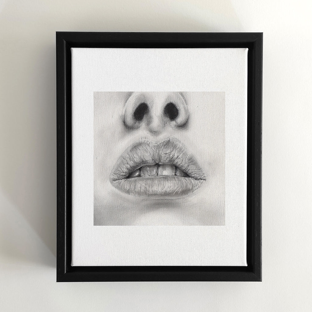 Talk to me N.001 - Framed Canvas