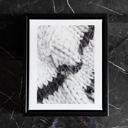 The Silence of Wool N.001 - Framed Canvas - Veronica Colanero
