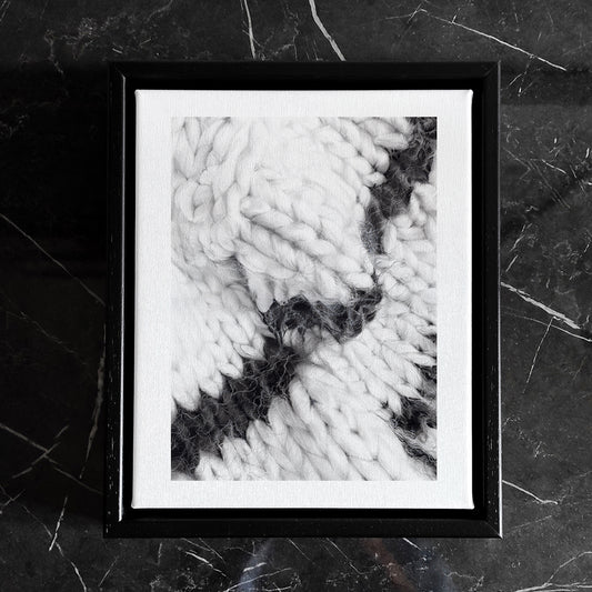 The Silence of Wool N.001 - Framed Canvas - Veronica Colanero
