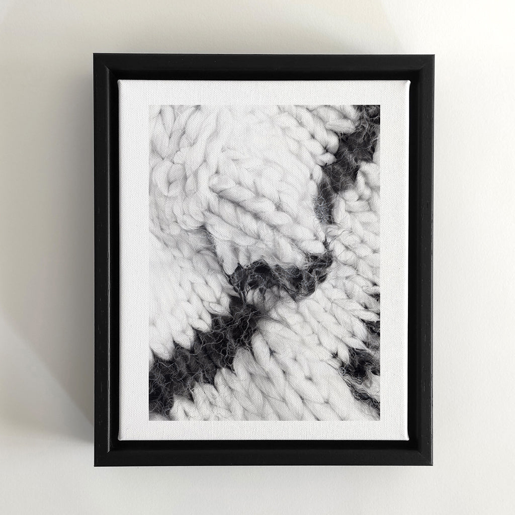 The Silence of Wool N.001 - Framed Canvas - Veronica Colanero