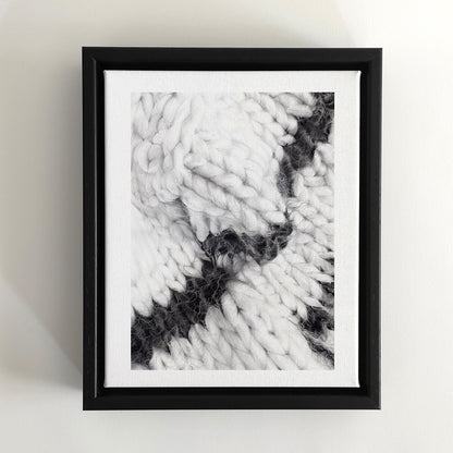 The Silence of Wool N.001 - Framed Canvas - Veronica Colanero