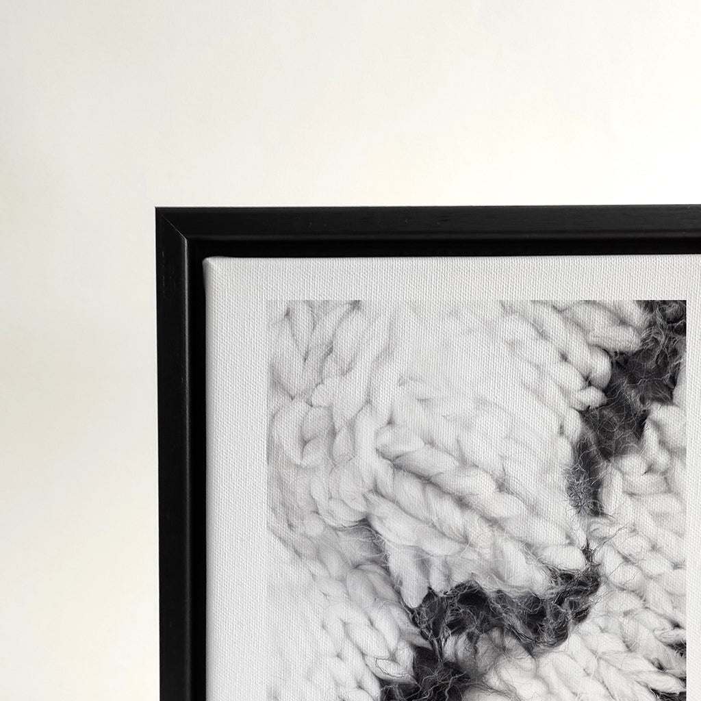 The Silence of Wool N.001 - Framed Canvas - Veronica Colanero