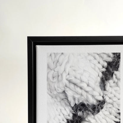 The Silence of Wool N.001 - Framed Canvas - Veronica Colanero