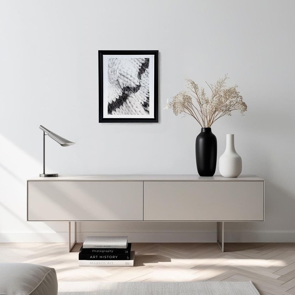 The Silence of Wool N.001 - Framed Canvas - Veronica Colanero