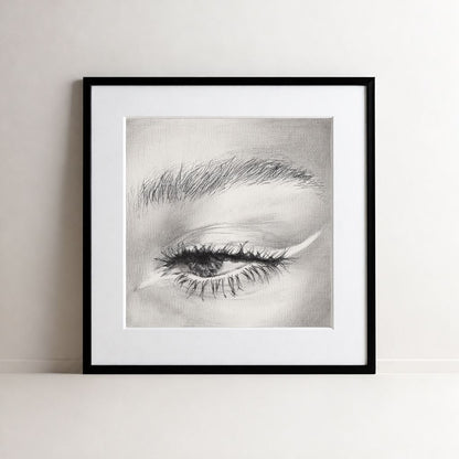 Look at Me 001 - Framed Art Print