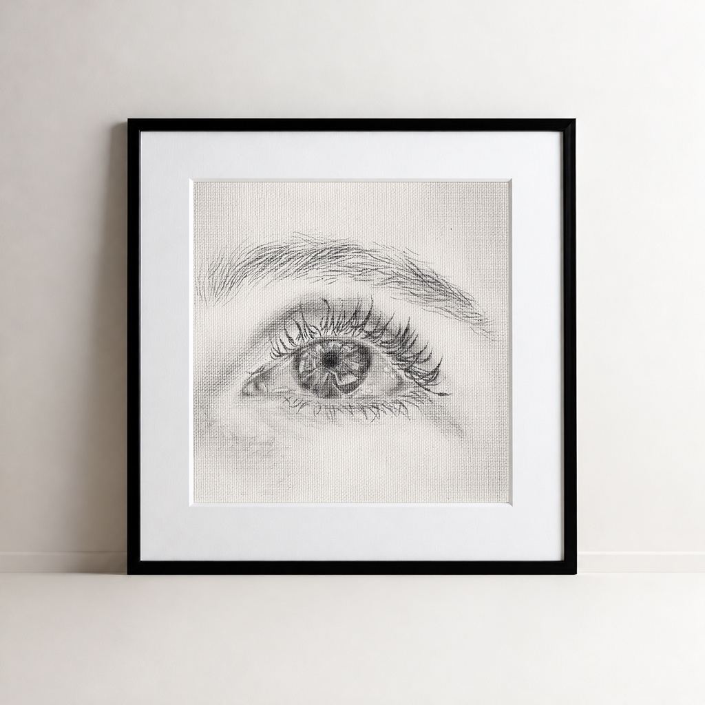 Look at Me 002 - Framed Art Print