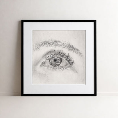 Look at Me 002 - Framed Art Print