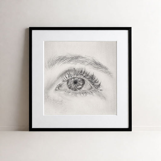 Look at Me 002 - Framed Art Print