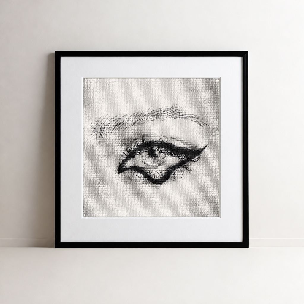 Look at Me 003 - Framed Art Print