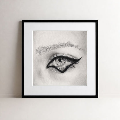 Look at Me 003 - Framed Art Print
