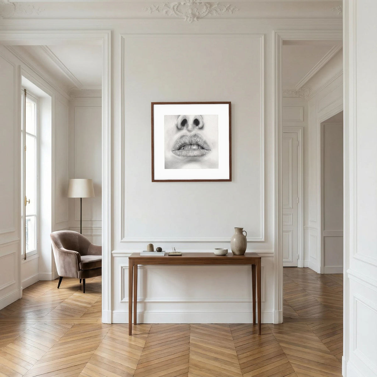 Talk to Me 001 - Framed Art Print