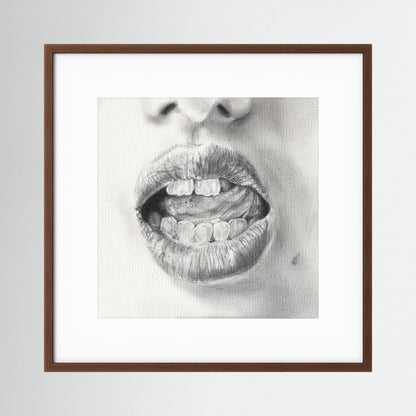 Talk to Me 003 - Framed Art Print