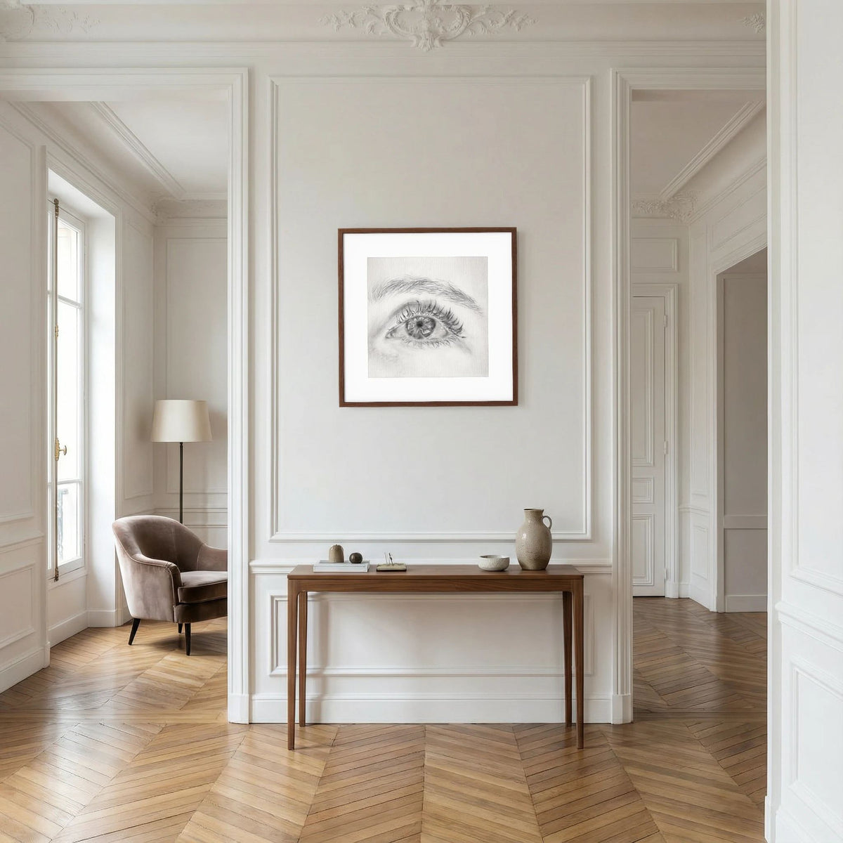 Look at Me 002 - Framed Art Print