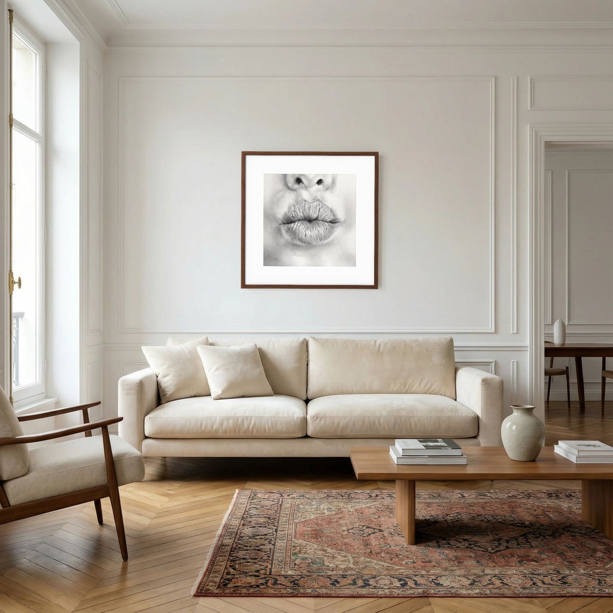 Talk to Me 002 - Framed Art Print