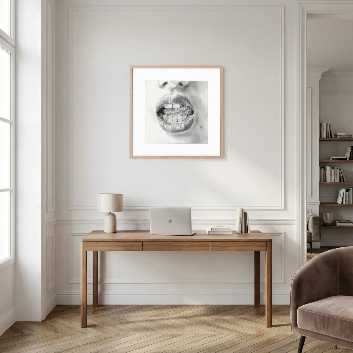Talk to Me 003 - Framed Art Print