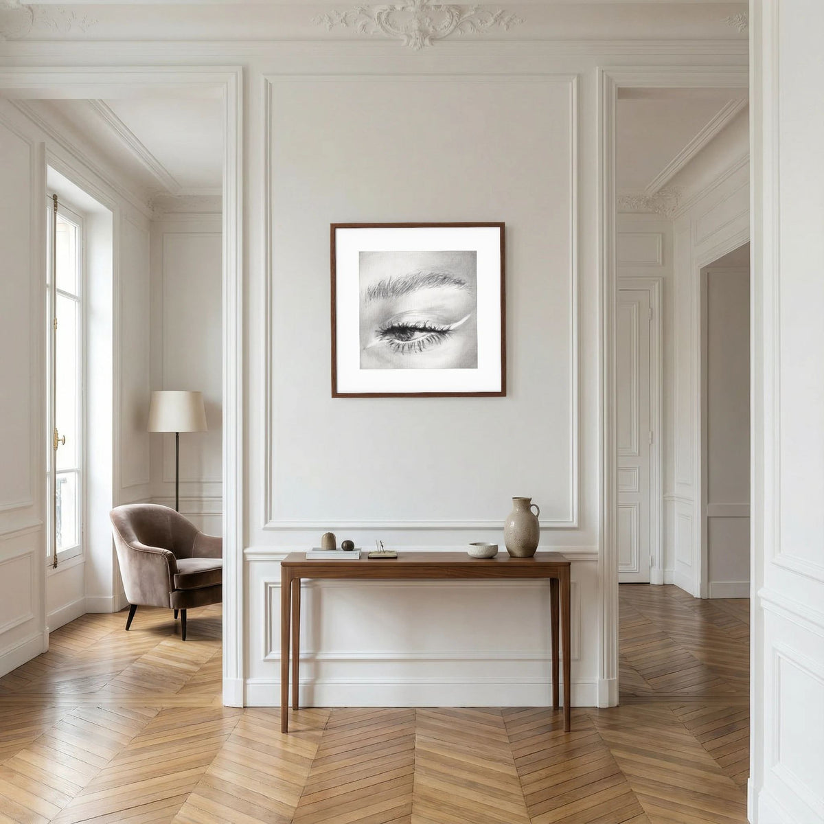Look at Me 001 - Framed Art Print