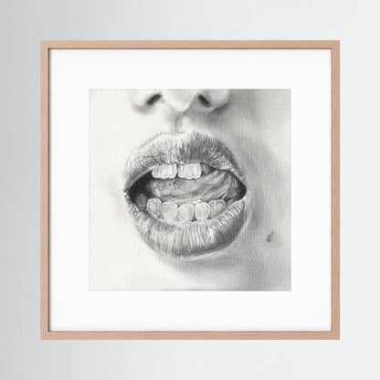 Talk to Me 003 - Framed Art Print