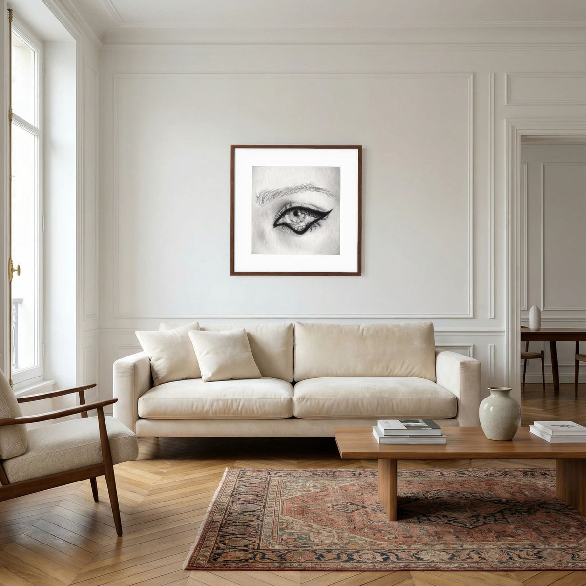 Look at Me 003 - Framed Art Print
