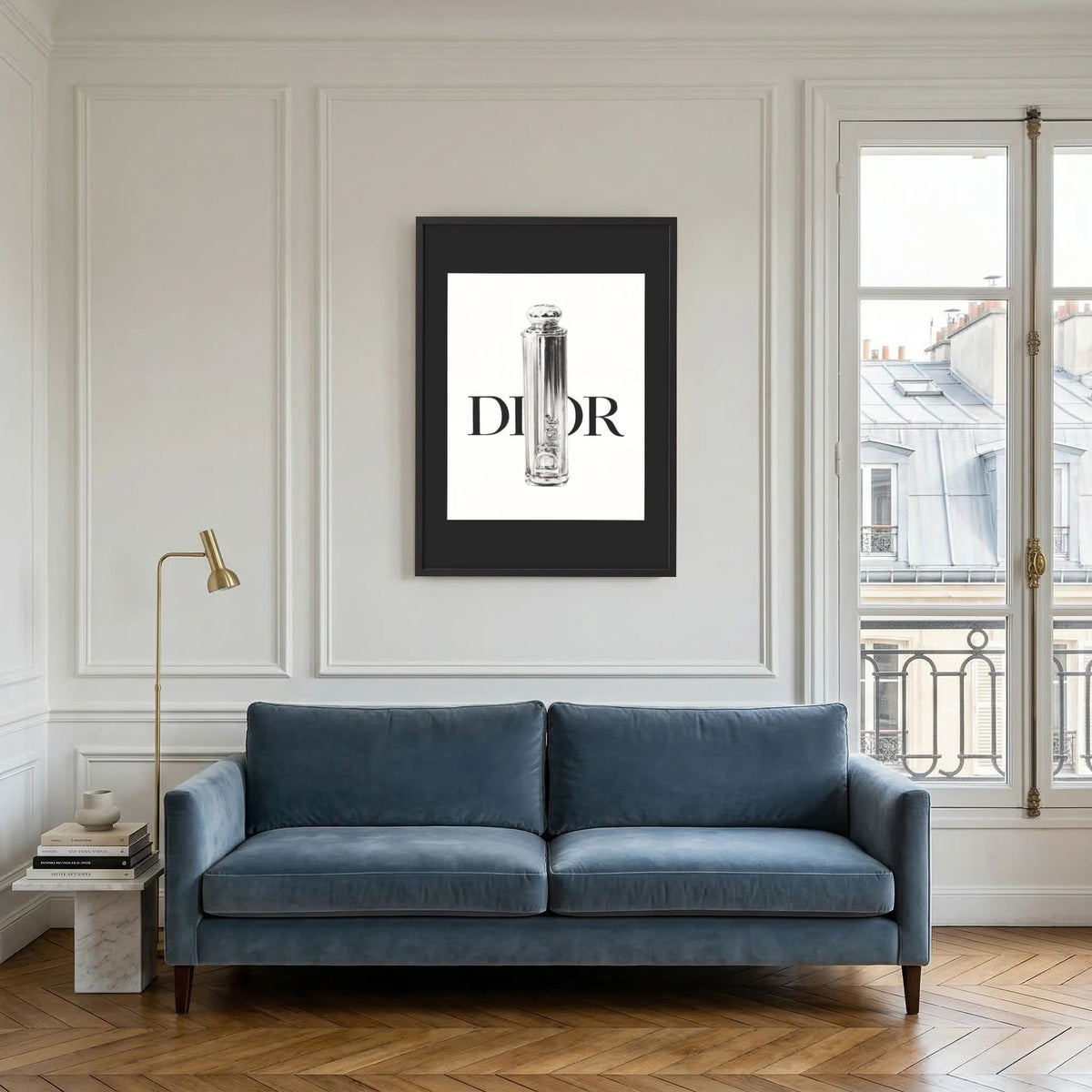 Monochrome Luxury 002 - Framed Art Print