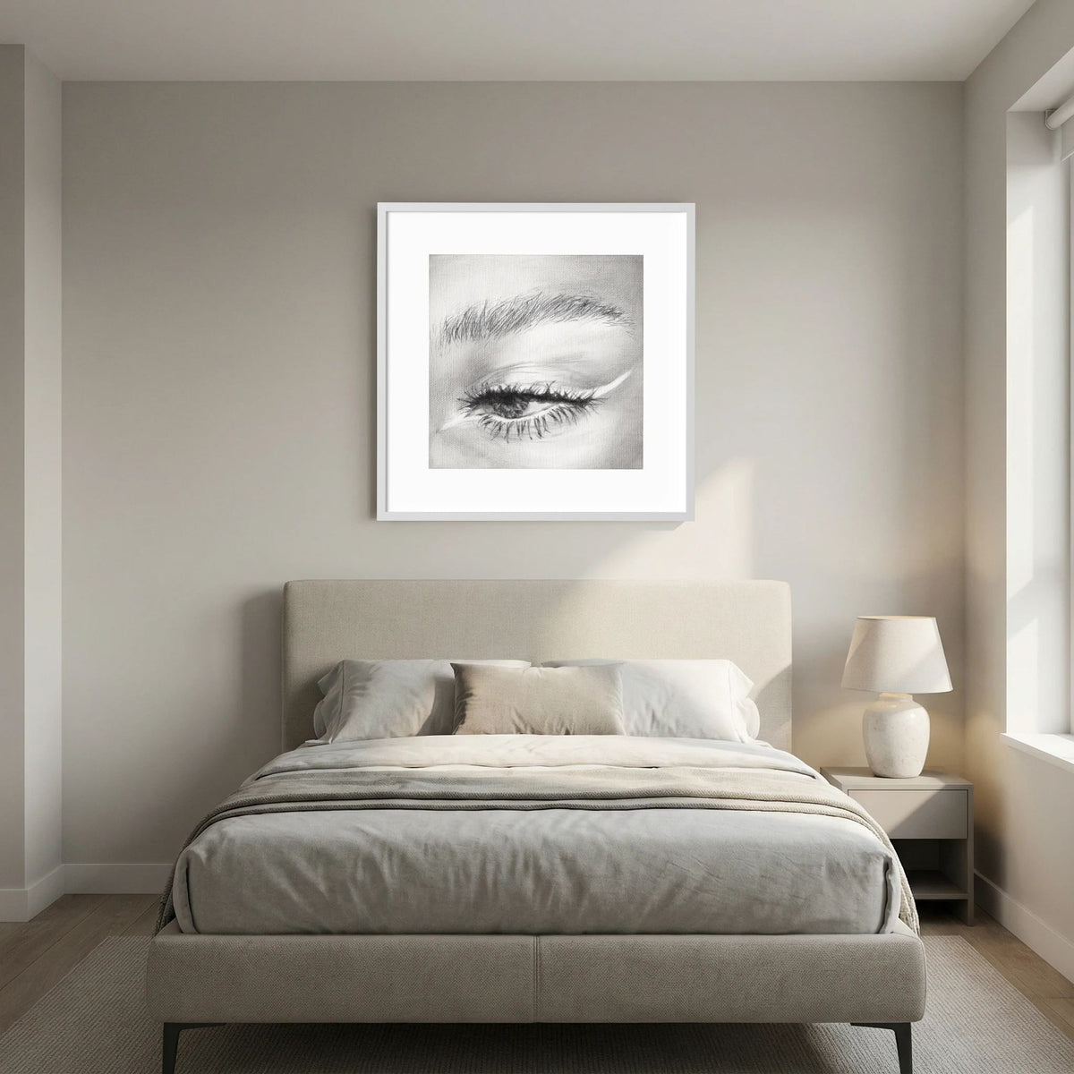 Look at Me 001 - Framed Art Print