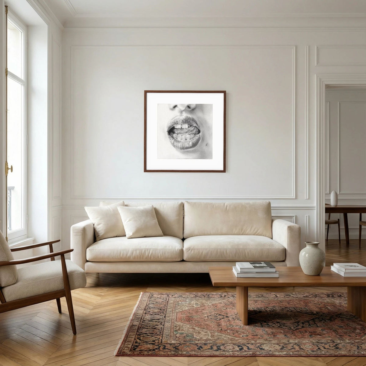 Talk to Me 003 - Framed Art Print
