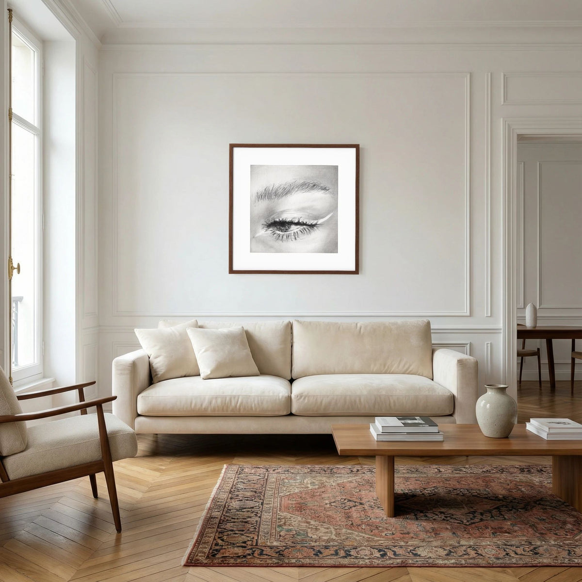 Look at Me 001 - Framed Art Print