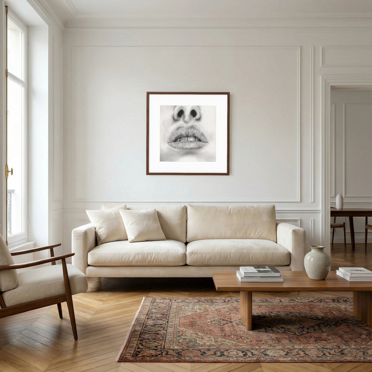 Talk to Me 001 - Framed Art Print