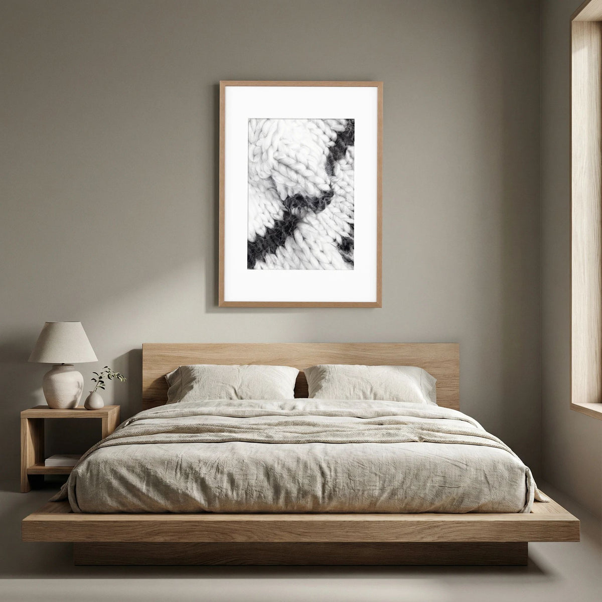 The Silence of Wool  N.001 - Framed Art Print
