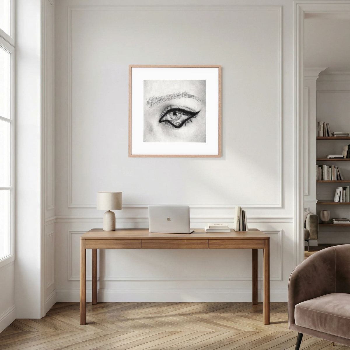 Look at Me 003 - Framed Art Print