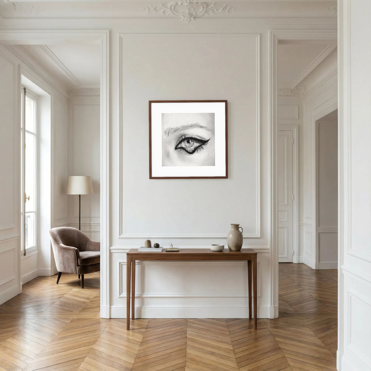 Look at Me 003 - Framed Art Print
