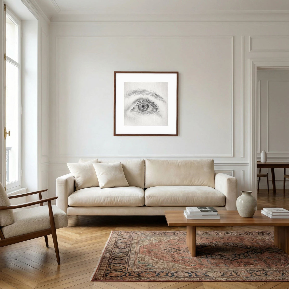 Look at Me 002 - Framed Art Print