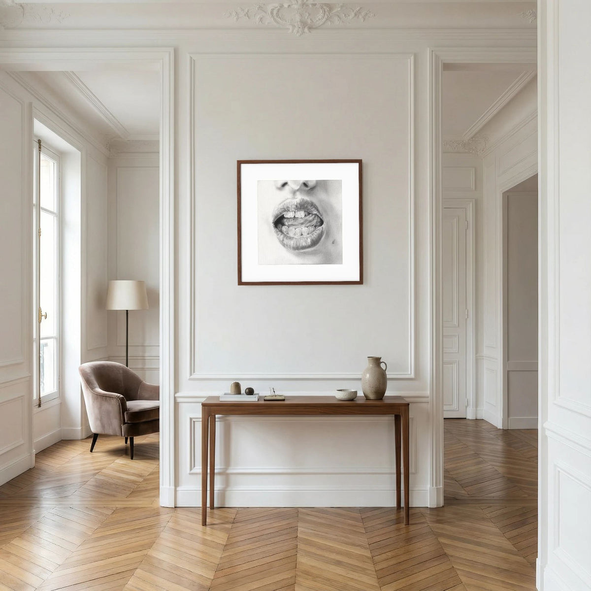 Talk to Me 003 - Framed Art Print