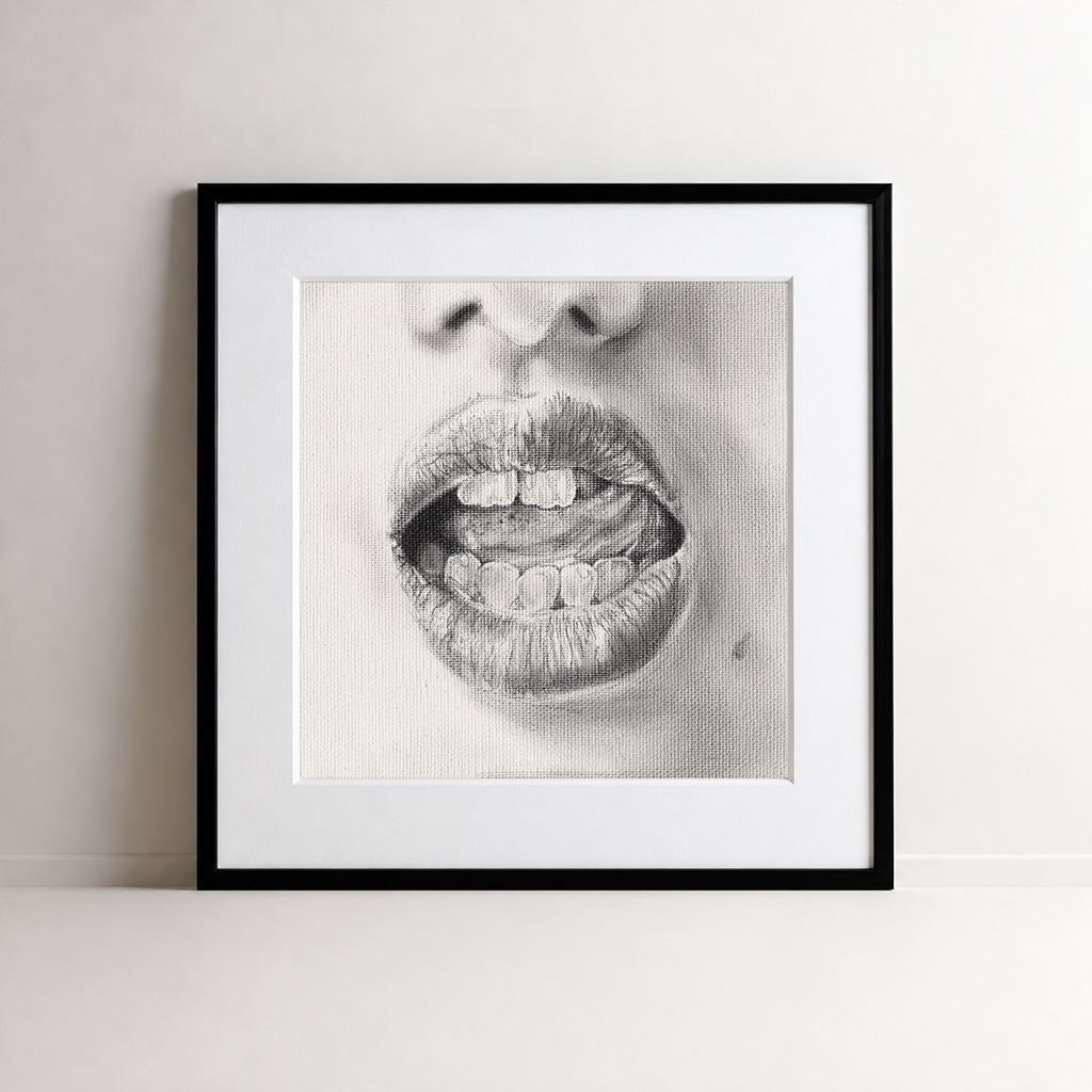 Talk to Me 003 - Framed Art Print